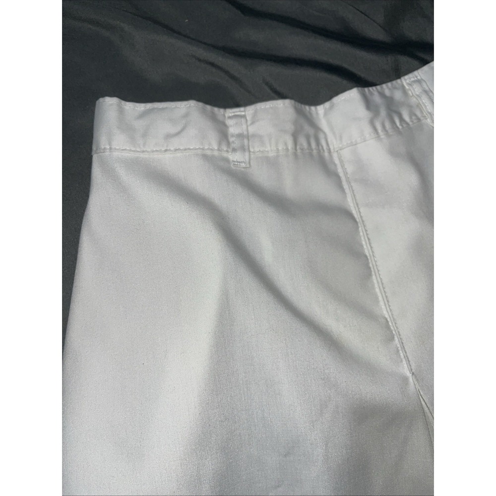 Haband For Her Pants Womens White Wide Leg Culottes Crop Drapey Size 14P Pockets - Picture 4 of 12